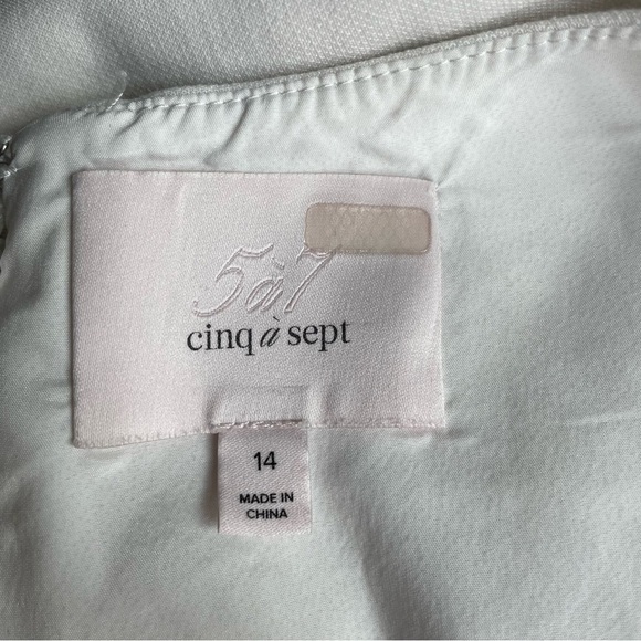 Cinq à Sept Angela Ruffle Sheath Dress 30277 - Picture 10 of 12